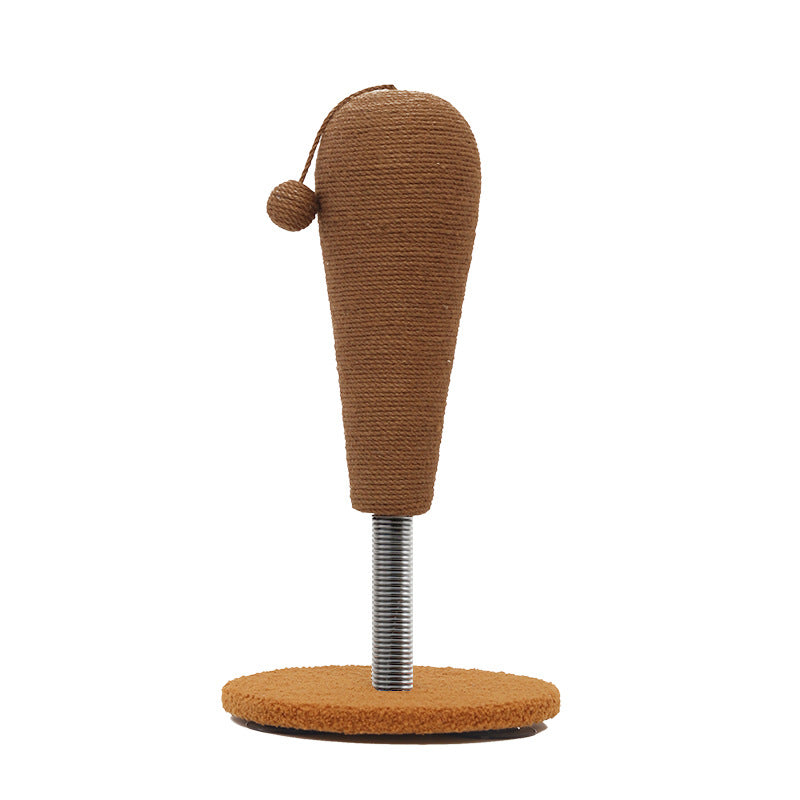 KFX-3175229 Anti-Scratch Cat Tumbler with Hemp Rope and Grasping Balls for Play and Relief