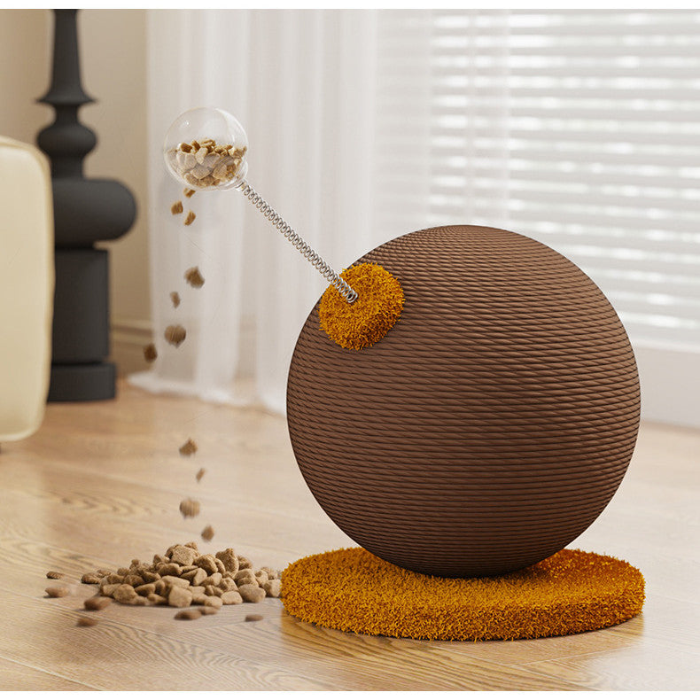 KFX-3175229 Anti-Scratch Cat Tumbler with Hemp Rope and Grasping Balls for Play and Relief