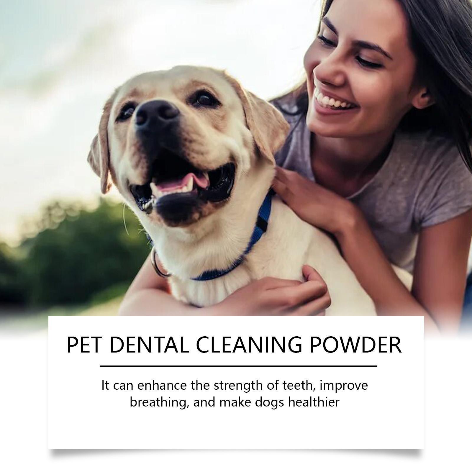 KFX-3175613 Dog Tooth Cleaning Powder for Tartar Removal and Fresh Breath Care