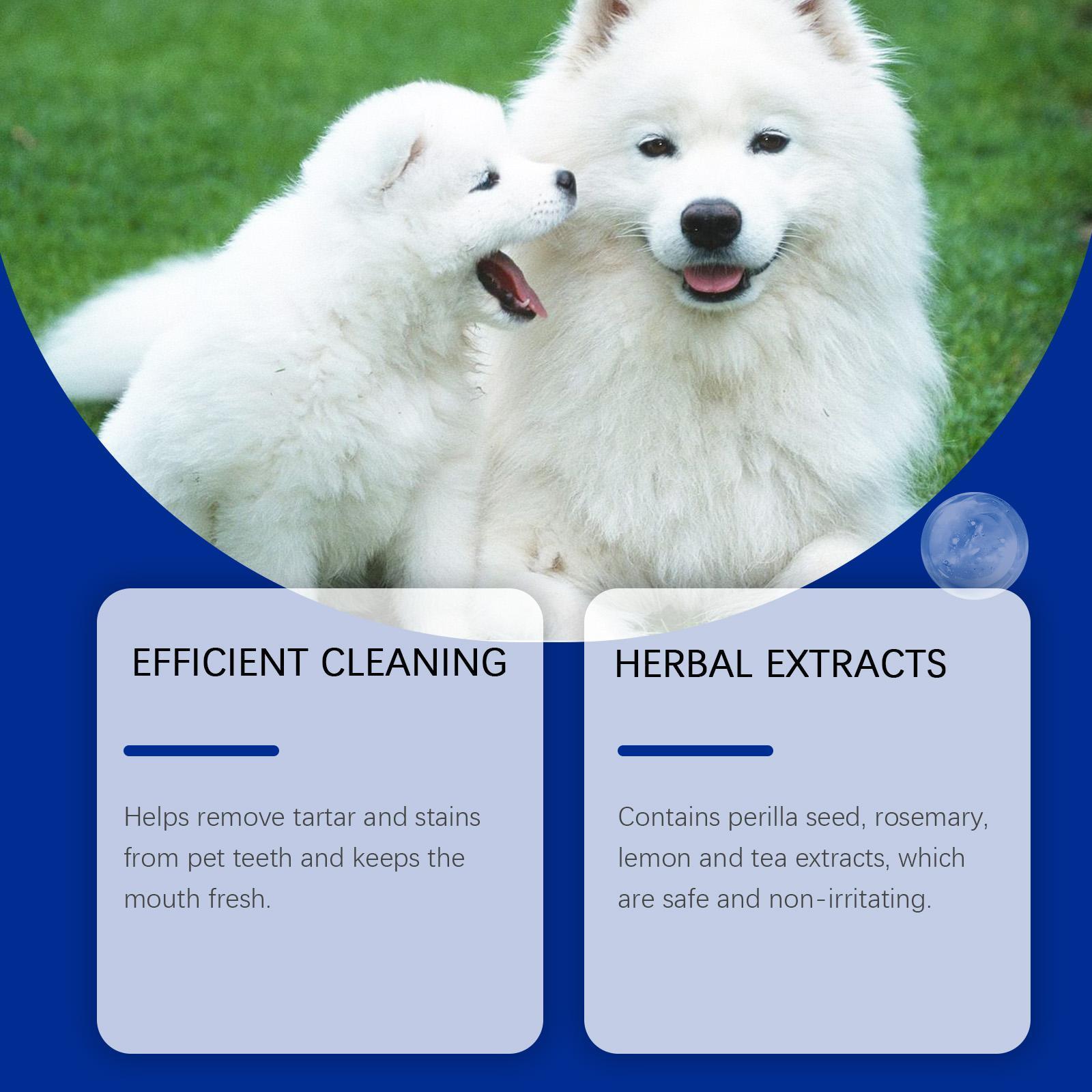 KFX-3175613 Dog Tooth Cleaning Powder for Tartar Removal and Fresh Breath Care