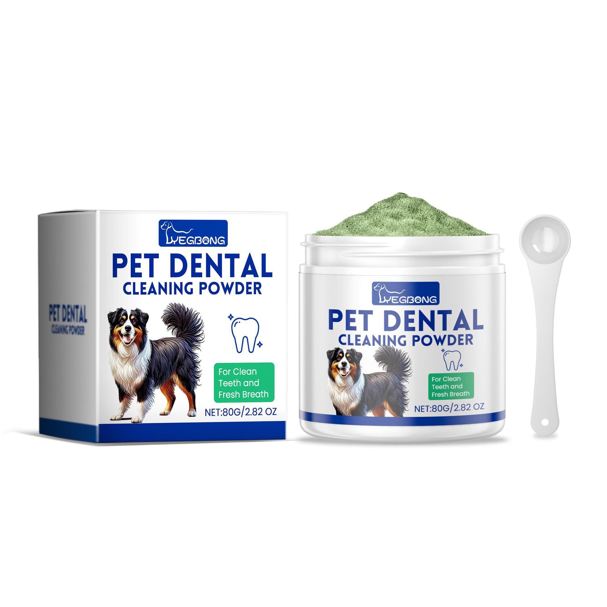 KFX-3175613 Dog Tooth Cleaning Powder for Tartar Removal and Fresh Breath Care