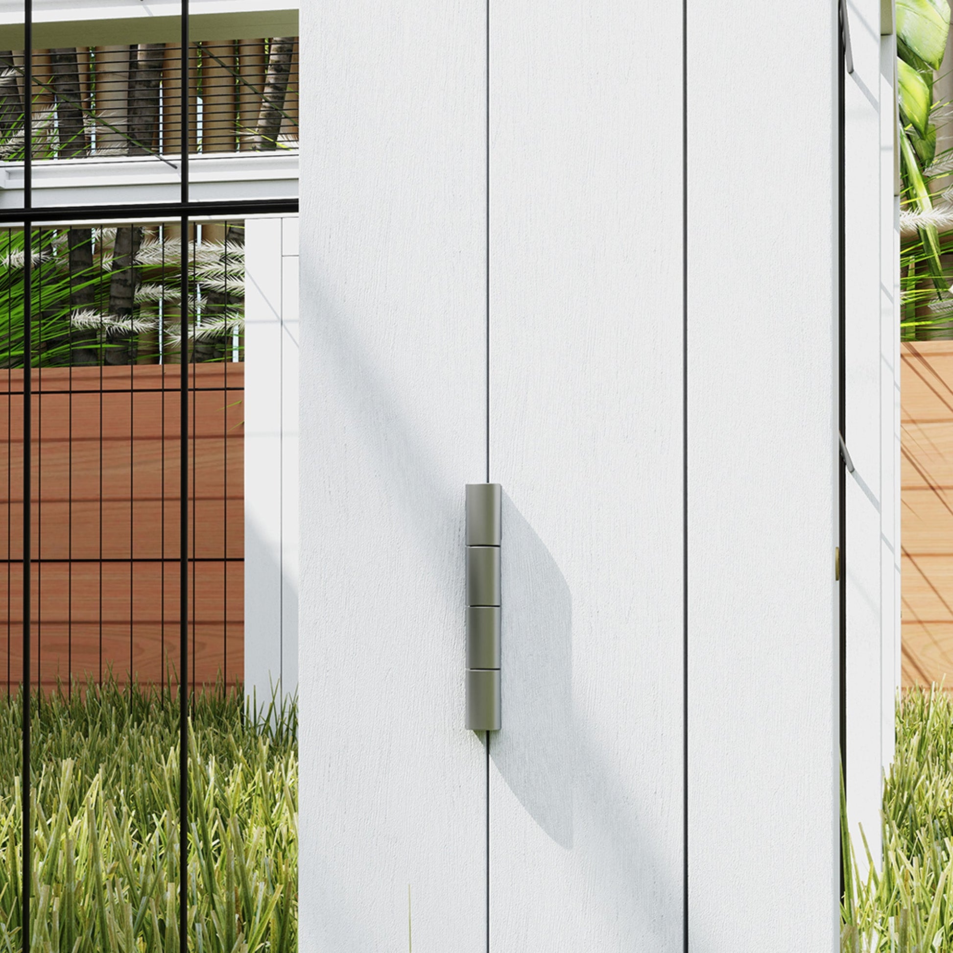 KFX-3177405 64" Wooden Outdoor Rabbit Hutch with Enclosed Run and Weather-Resistant Design