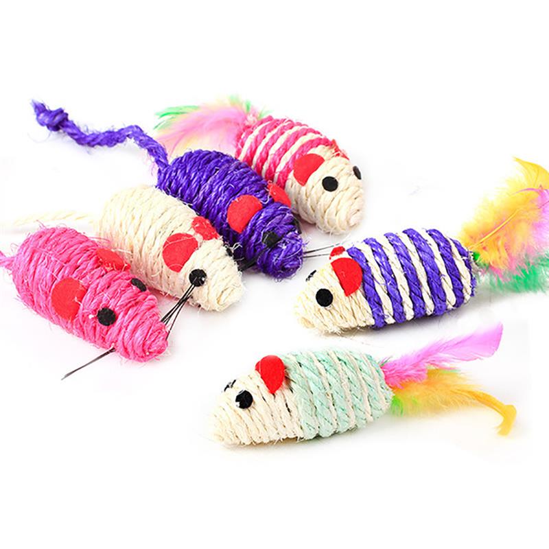 KFX-3178557 Multicolor Feather Teaser Toy with Bells for Cats