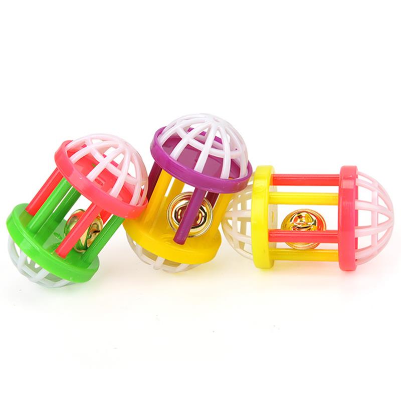 KFX-3178557 Multicolor Feather Teaser Toy with Bells for Cats
