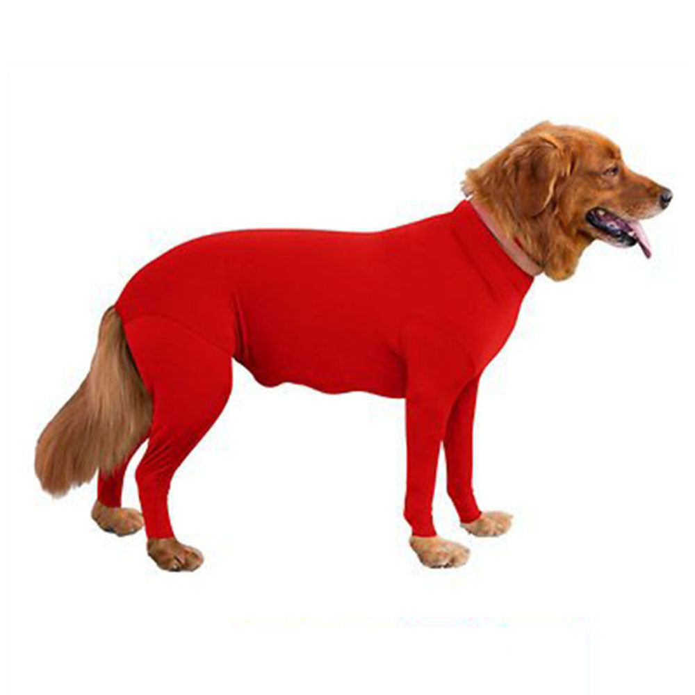 KFX-3180349 Cozy Acrylic Fiber Dog Jumpsuit for Medium and Large Dogs in Various Colors