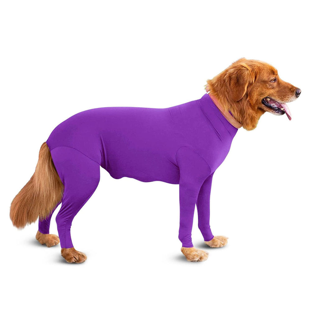 KFX-3180349 Cozy Acrylic Fiber Dog Jumpsuit for Medium and Large Dogs in Various Colors