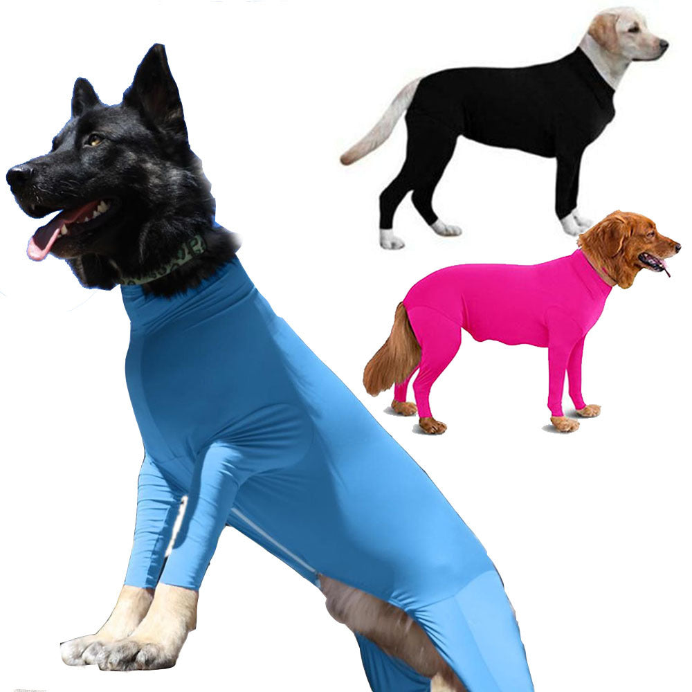 KFX-3180349 Cozy Acrylic Fiber Dog Jumpsuit for Medium and Large Dogs in Various Colors