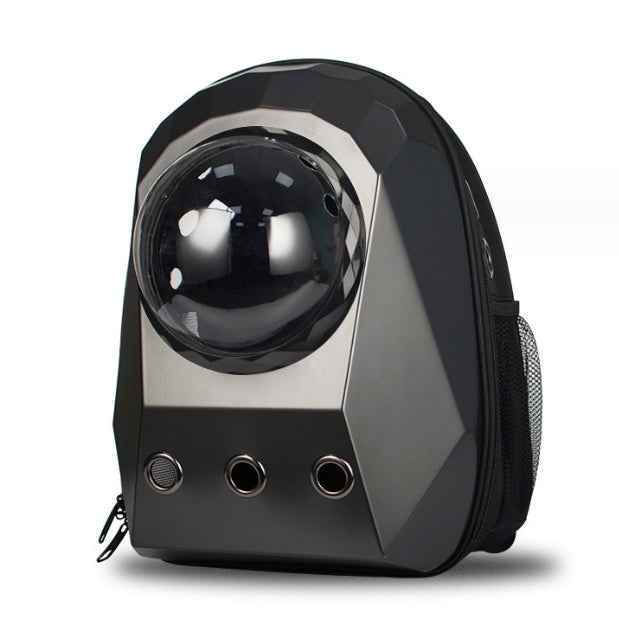 KFX-3183165 Space Capsule Pet Carrier Backpack for Cats and Dogs - Breathable Transparent Design, Lightweight Travel Bag