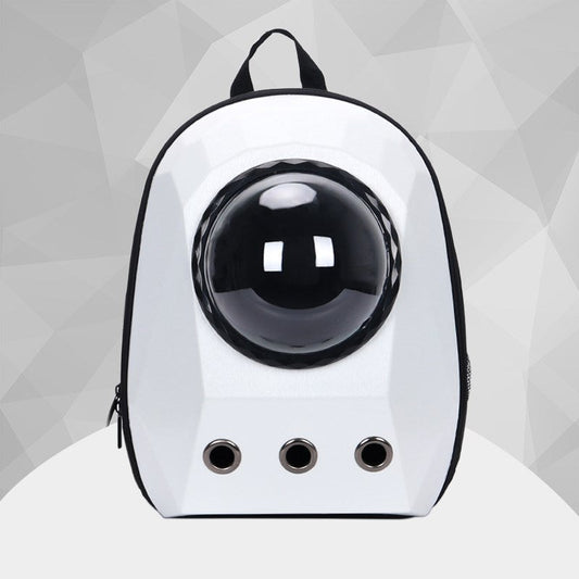 KFX-3183165 Space Capsule Pet Carrier Backpack for Cats and Dogs - Breathable Transparent Design, Lightweight Travel Bag