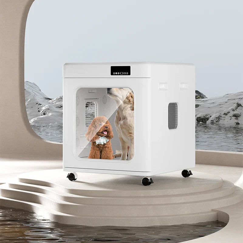 KFX-318675 200L Automatic Pet Hair Dryer Box for Dogs and Cats with Temperature and Time Control, Indoor Use