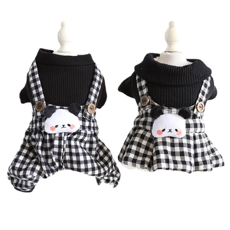 KFX-3189821 Casual Pet Dog Clothes in Skirt Styles: Black, Gray, Rabbit, Sizes XS-XL