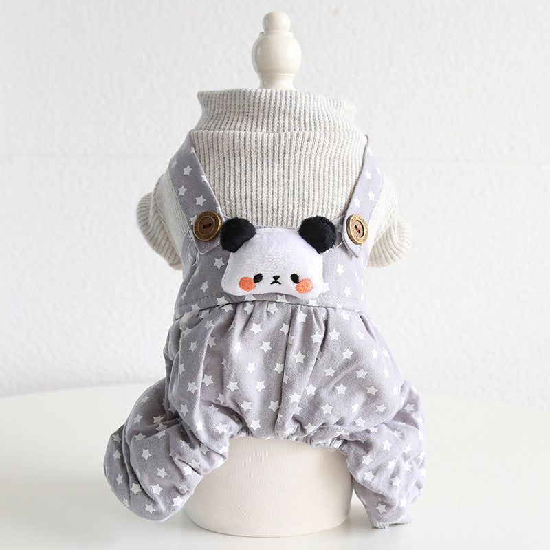 KFX-3189821 Casual Pet Dog Clothes in Skirt Styles: Black, Gray, Rabbit, Sizes XS-XL