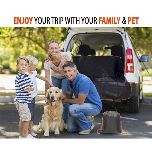 KFX-3191101 Waterproof Anti-Dirty Dog Car Seat Cover - Large Size 137x147 cm, Durable PVC and Oxford Material