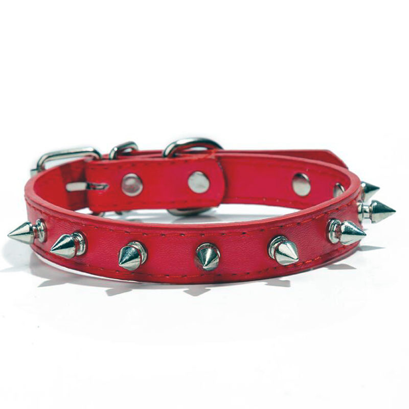 KFX-3191229 Multicolor PU Leather Dog Collar with Breakaway Buckle for All Seasons