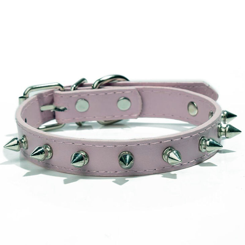 KFX-3191229 Multicolor PU Leather Dog Collar with Breakaway Buckle for All Seasons