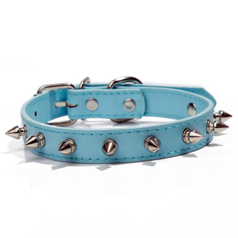 KFX-3191229 Multicolor PU Leather Dog Collar with Breakaway Buckle for All Seasons