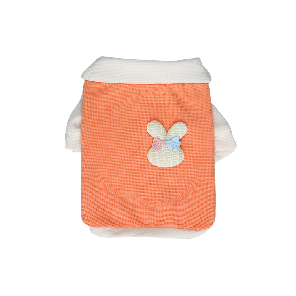 KFX-3199549 Cute Thin Breathable Princess Style Dog Clothes in Blue, Gray, Pink, Orange - Sizes XS to XXL