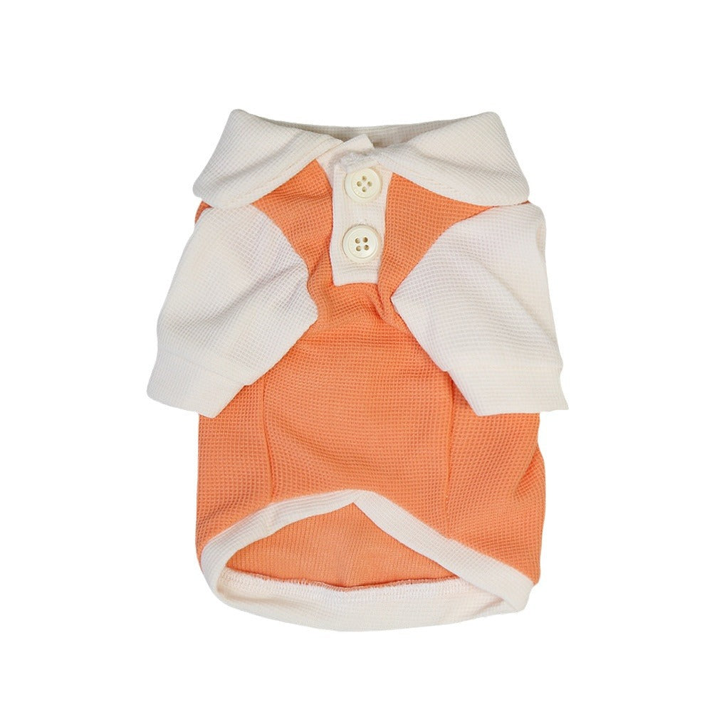 KFX-3199549 Cute Thin Breathable Princess Style Dog Clothes in Blue, Gray, Pink, Orange - Sizes XS to XXL
