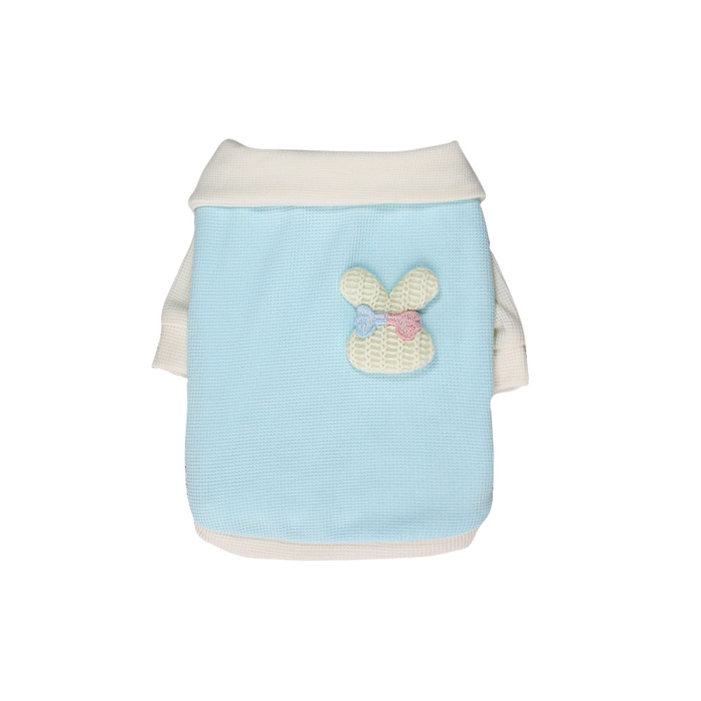 KFX-3199549 Cute Thin Breathable Princess Style Dog Clothes in Blue, Gray, Pink, Orange - Sizes XS to XXL