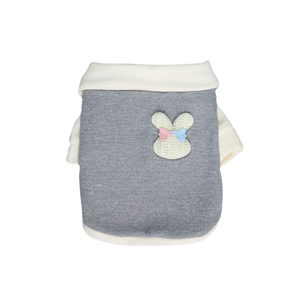 KFX-3199549 Cute Thin Breathable Princess Style Dog Clothes in Blue, Gray, Pink, Orange - Sizes XS to XXL