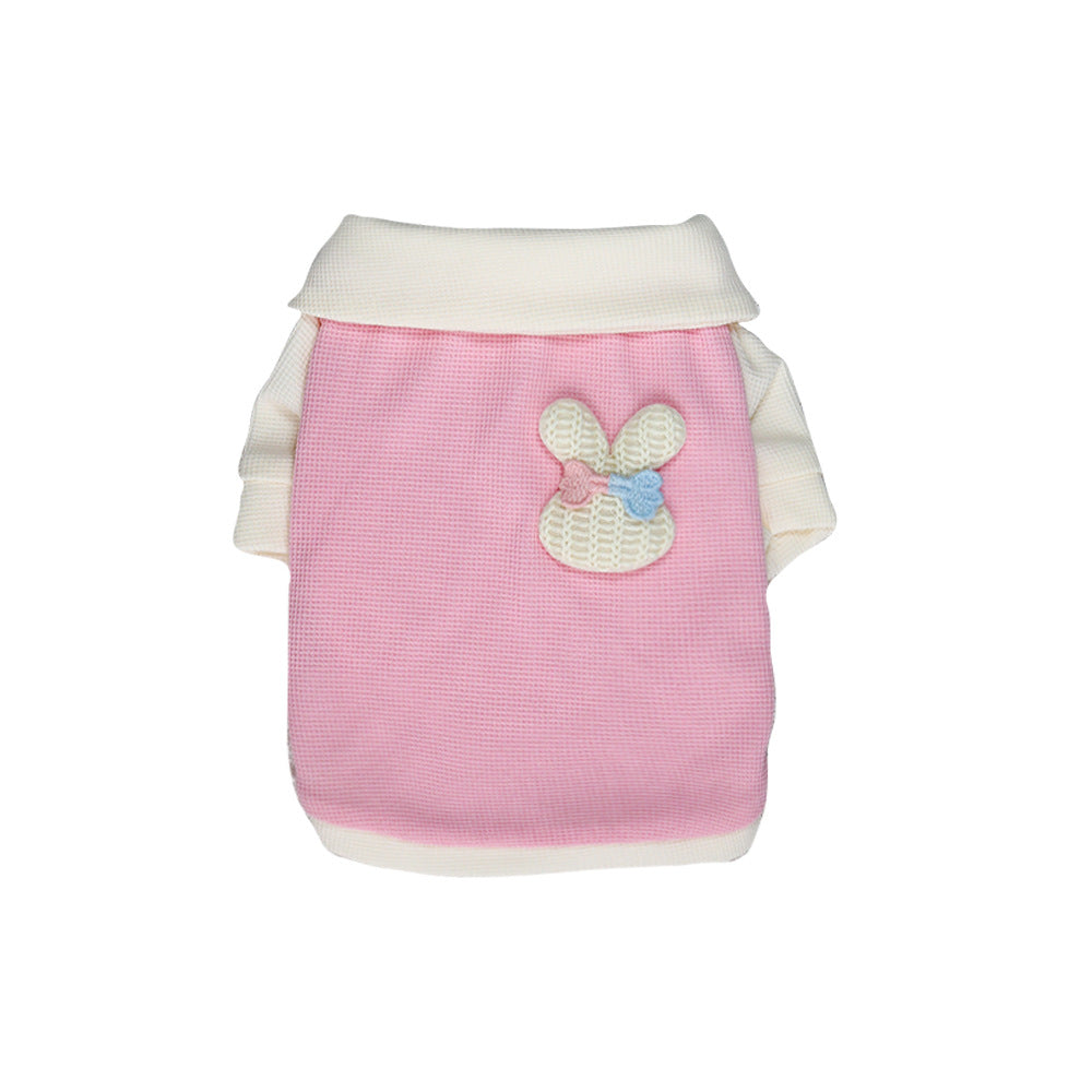 KFX-3199549 Cute Thin Breathable Princess Style Dog Clothes in Blue, Gray, Pink, Orange - Sizes XS to XXL
