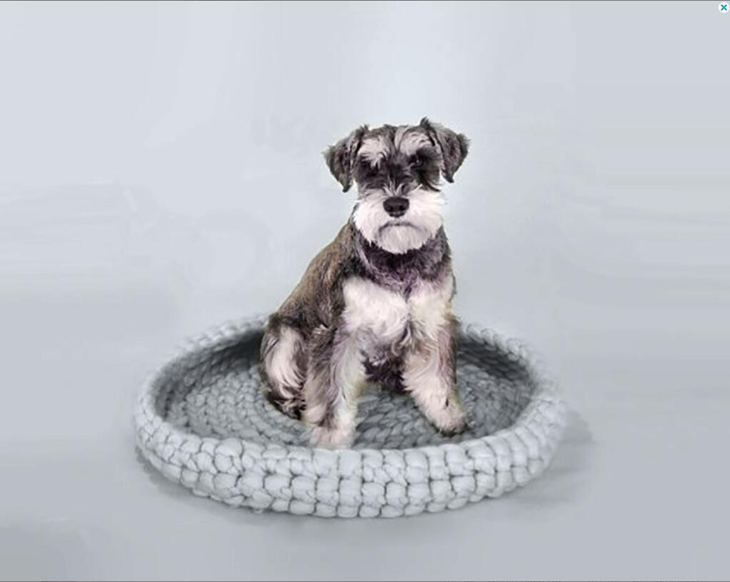 KFX-3200829 Coarse Wool Pet Nest for Dogs - 45cm Super Thick Wool Dog House