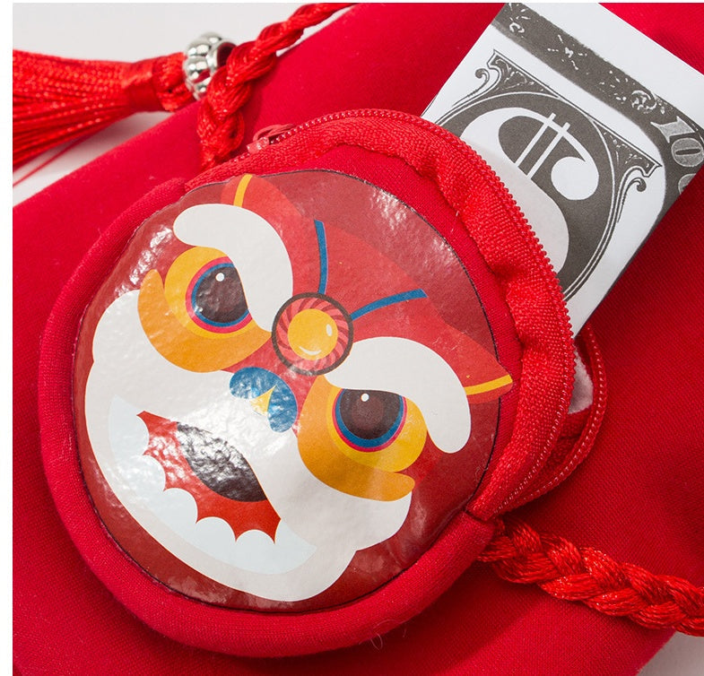 KFX-3203133 Spring Lion Dance Hoodie for Dogs, Soft Shredded Milk Fabric, Universal Fit