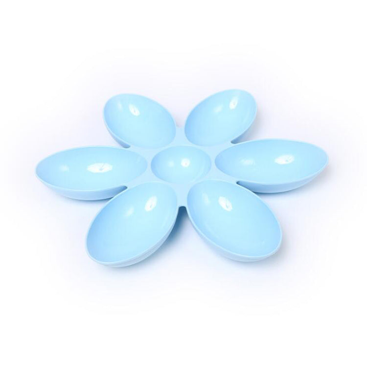 KFX-3204541 Petal-Shaped Multifunctional Pet Bowl - 42CM Diameter, Eco-Friendly PP Resin for Dogs and Cats