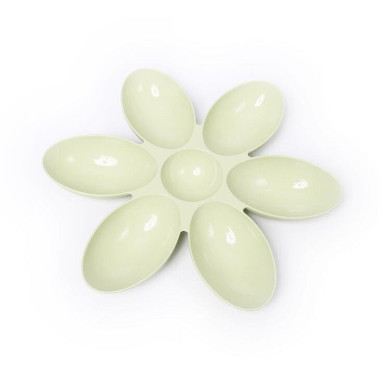 KFX-3204541 Petal-Shaped Multifunctional Pet Bowl - 42CM Diameter, Eco-Friendly PP Resin for Dogs and Cats