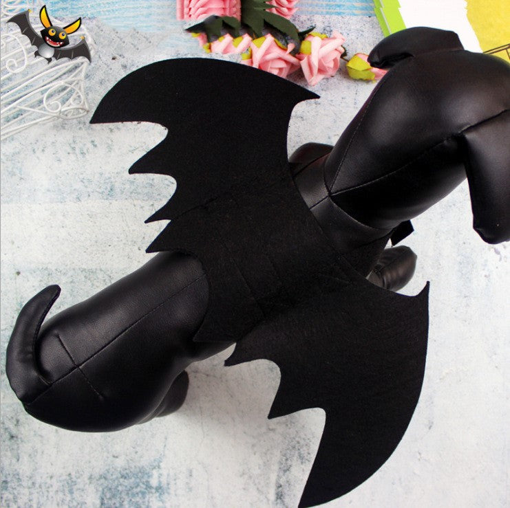 KFX-3204925 Pet Bat Wings Costume for Cats and Dogs - Adjustable Halloween Cosplay Prop
