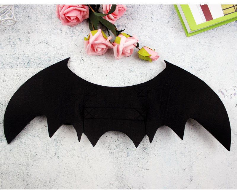 KFX-3204925 Pet Bat Wings Costume for Cats and Dogs - Adjustable Halloween Cosplay Prop