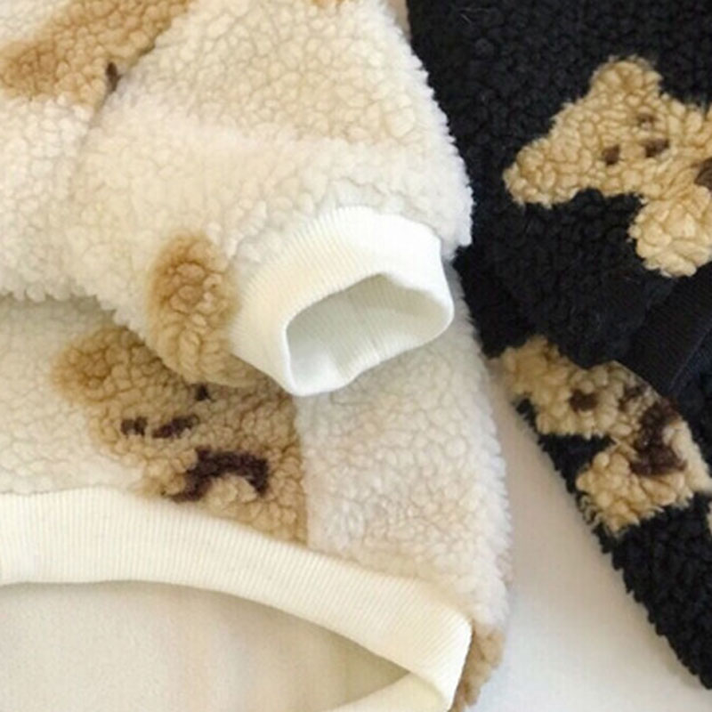 KFX-3211581 Cozy Cotton-Padded Lamb Wool Pet Coat for Autumn and Winter
