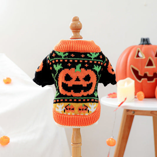 KFX-3212093 Halloween and Christmas Themed Pet Sweaters for Dogs in Various Sizes