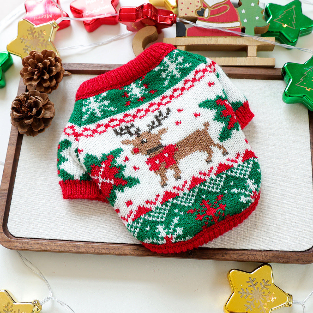 KFX-3212093 Halloween and Christmas Themed Pet Sweaters for Dogs in Various Sizes