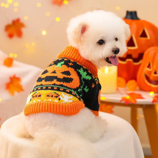 KFX-3212093 Halloween and Christmas Themed Pet Sweaters for Dogs in Various Sizes