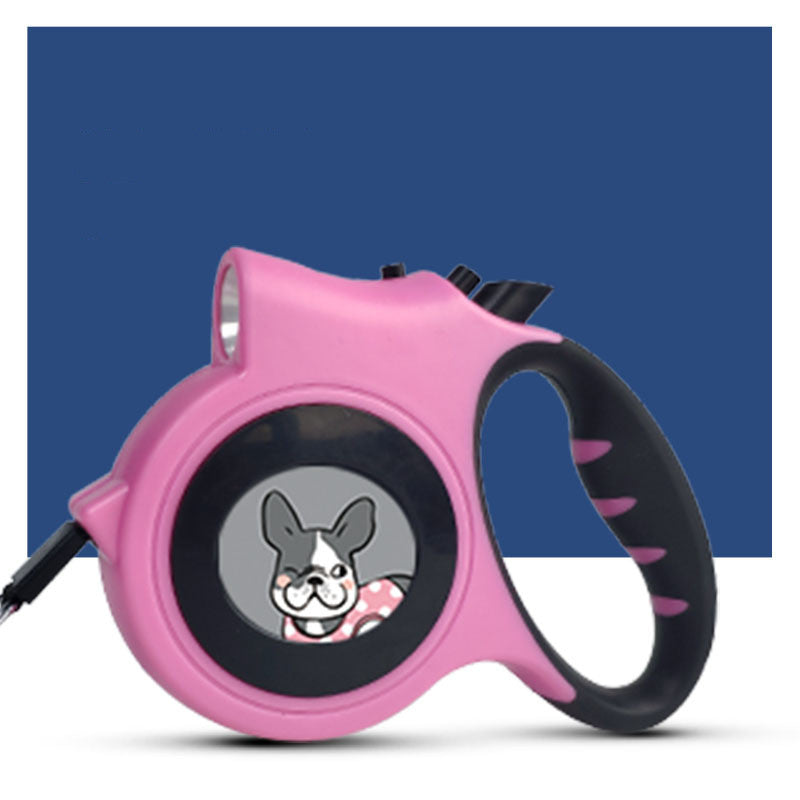 KFX-3216061 Retractable Cat Leash with 5-Meter Long ABS Belt for Flexible Outdoor Use