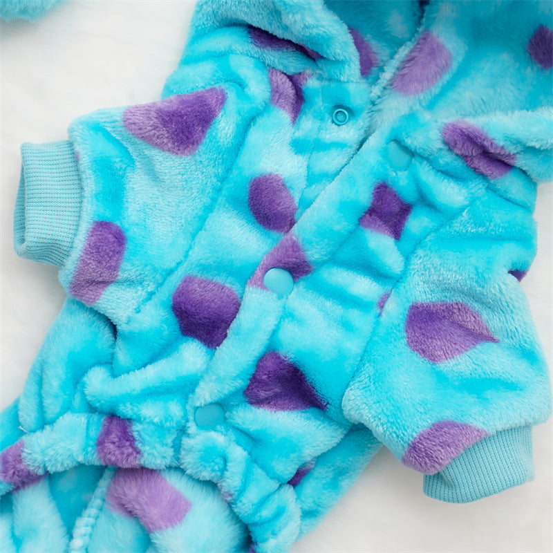 KFX-3217341 Flannel Transformational Clothing for Medium-Sized Dogs - Winter and Summer Apparel