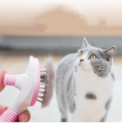 KFX-3217853 Long Hair Cat Comb for Efficient Hair Removal and Daily Pet Massage