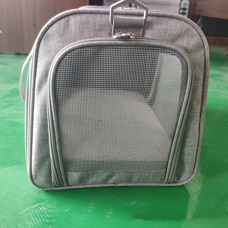 KFX-3218493 Pet Travel Backpack in Cationic Linen with Polyester Lining - Size 44x28x28cm