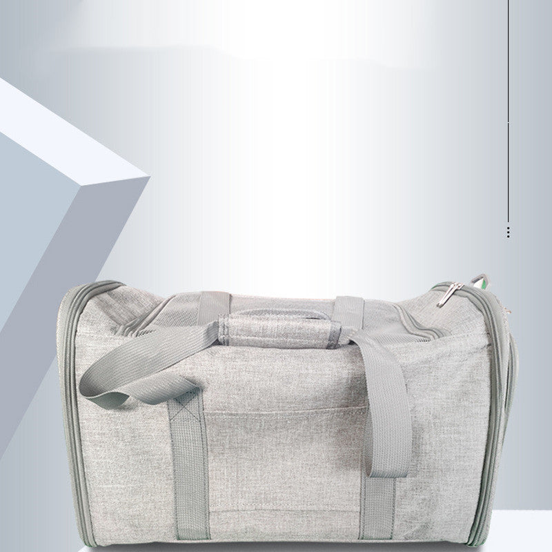 KFX-3218493 Pet Travel Backpack in Cationic Linen with Polyester Lining - Size 44x28x28cm