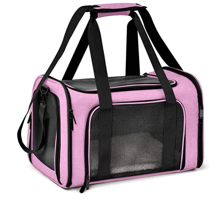KFX-3218493 Pet Travel Backpack in Cationic Linen with Polyester Lining - Size 44x28x28cm