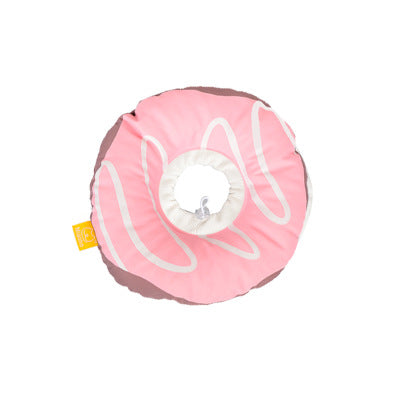 KFX-3219645 Cat Headgear Waterproof Soft Cloth Elizabethan Collar for Anti-Licking & Biting - Multiple Donut Designs