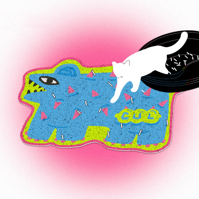 KFX-3223869 Cat Litter Mat with Filtration System and Anti-Entrapment Features, PVC Material, 65cm x 55cm or 70cm x 50cm Options