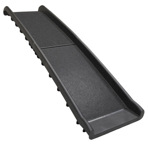 KFX-3226173 Portable Foldable Pet Ramp for Vehicle Access - Black, 61.4 x 15.7 x 3.5 Inches, Supports Up to 90 kg