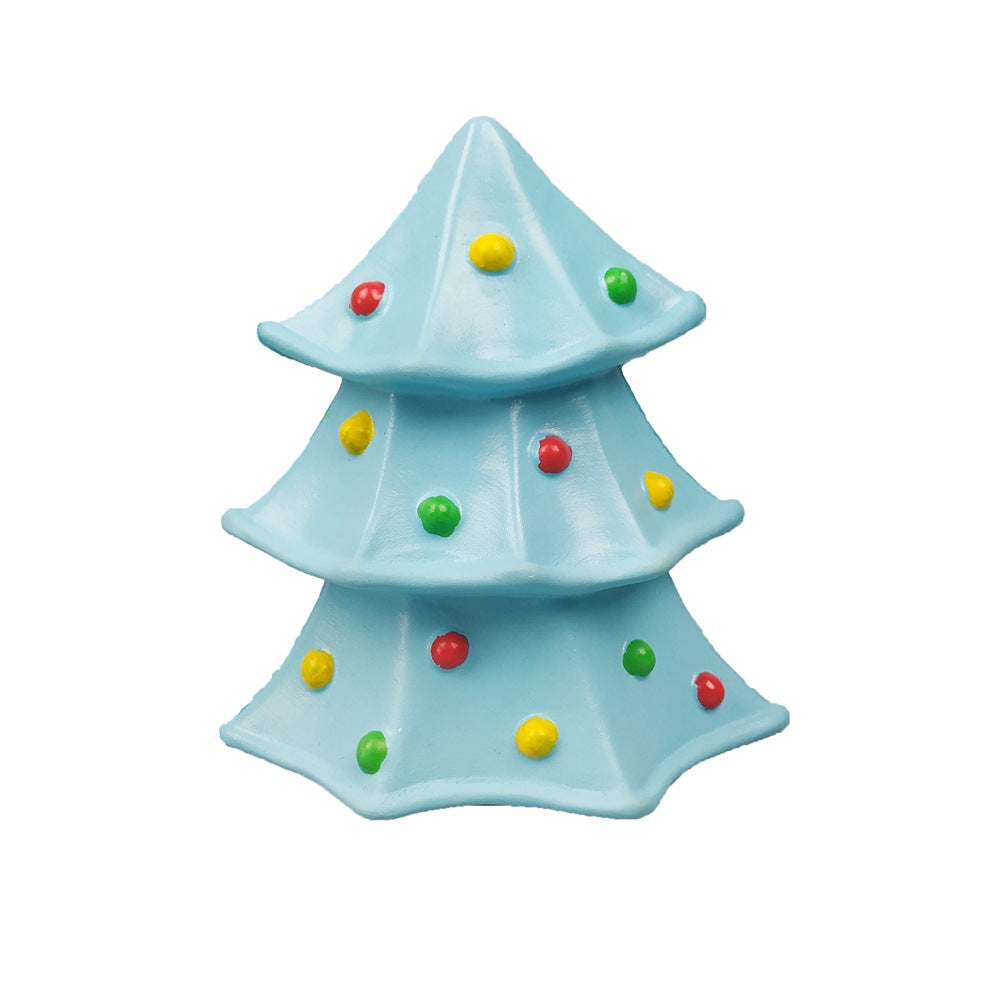 KFX-3228605 Christmas Themed Bite-Resistant Dog Rubber Chew Toy with Sound for All Breeds