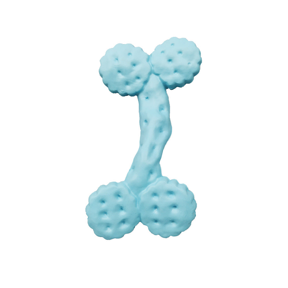 KFX-3228605 Christmas Themed Bite-Resistant Dog Rubber Chew Toy with Sound for All Breeds