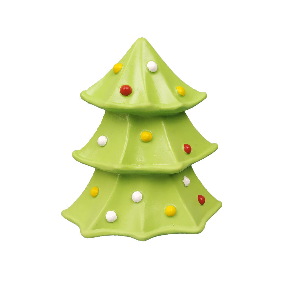 KFX-3228605 Christmas Themed Bite-Resistant Dog Rubber Chew Toy with Sound for All Breeds