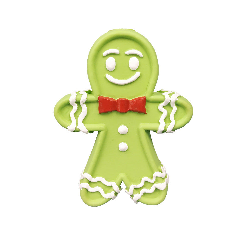 KFX-3228605 Christmas Themed Bite-Resistant Dog Rubber Chew Toy with Sound for All Breeds