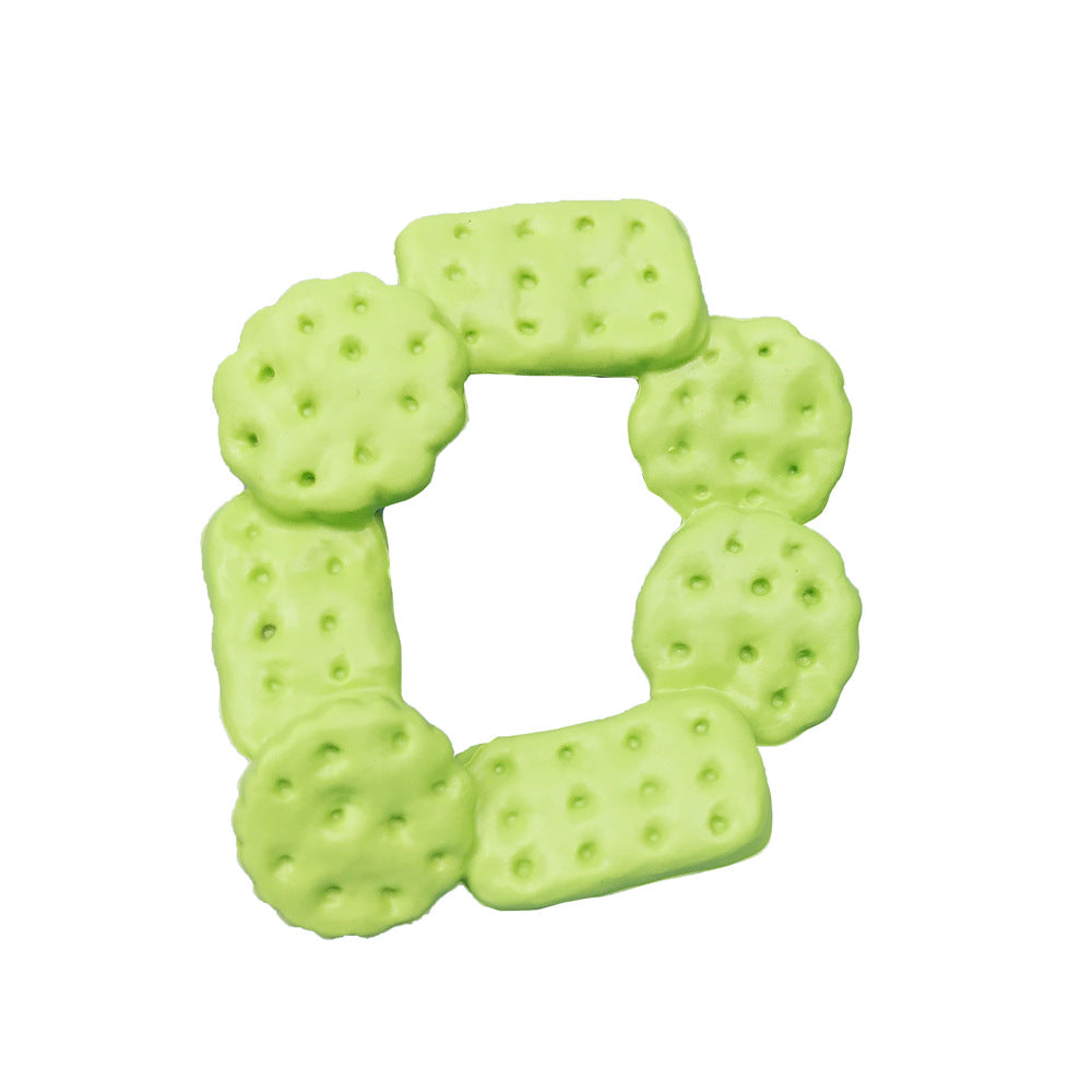 KFX-3228605 Christmas Themed Bite-Resistant Dog Rubber Chew Toy with Sound for All Breeds