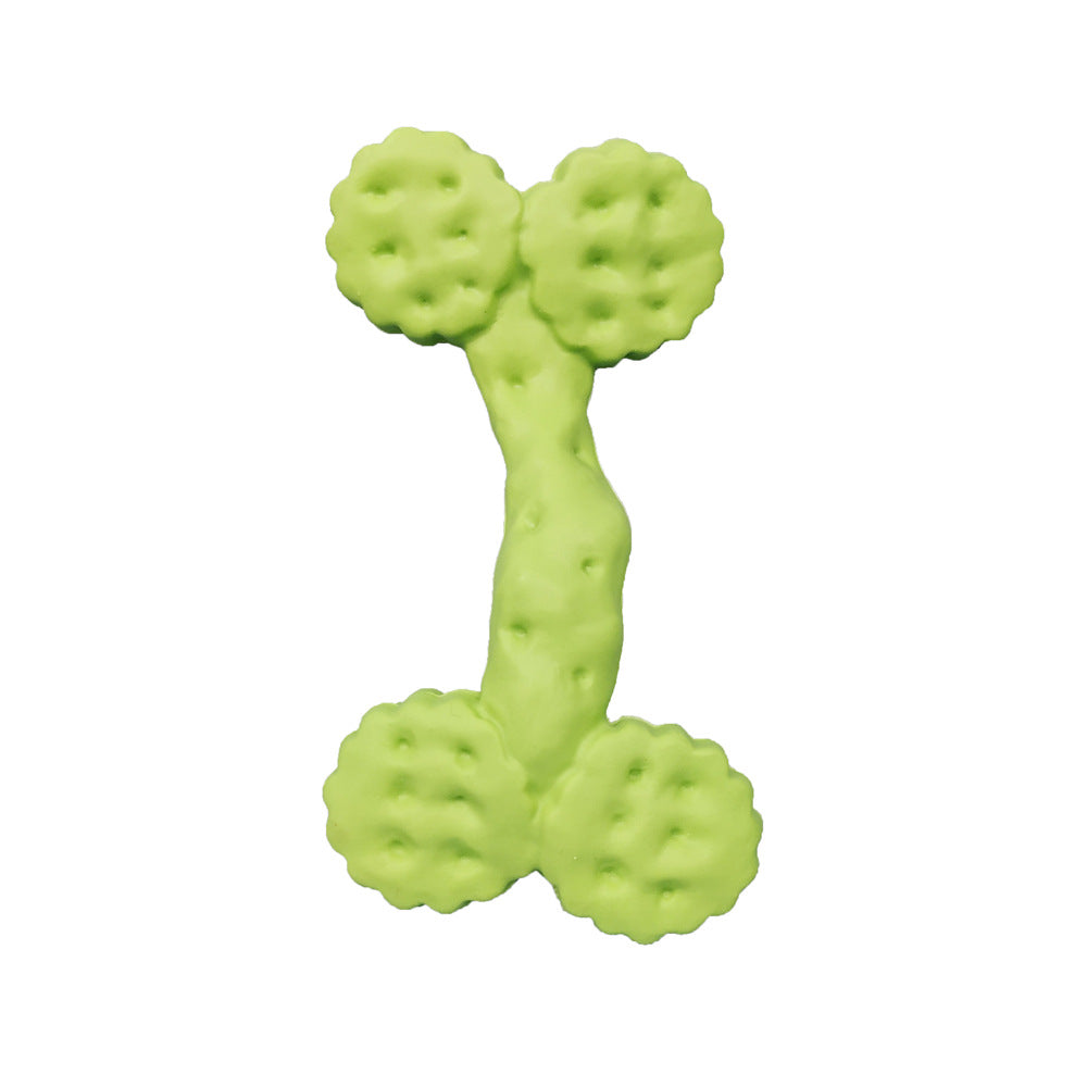 KFX-3228605 Christmas Themed Bite-Resistant Dog Rubber Chew Toy with Sound for All Breeds